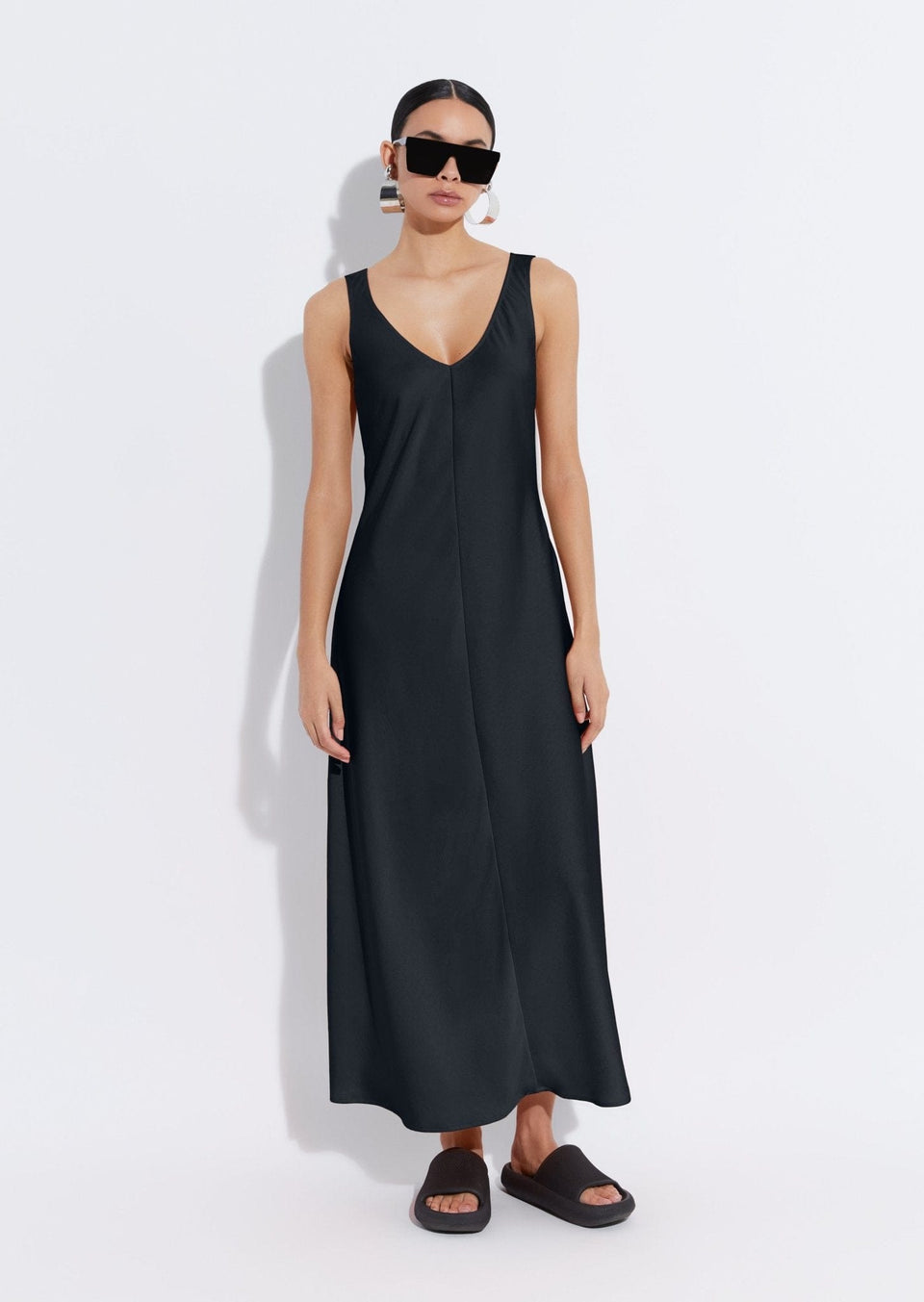 Satin Bias Maxi Dress - LAPOINTE