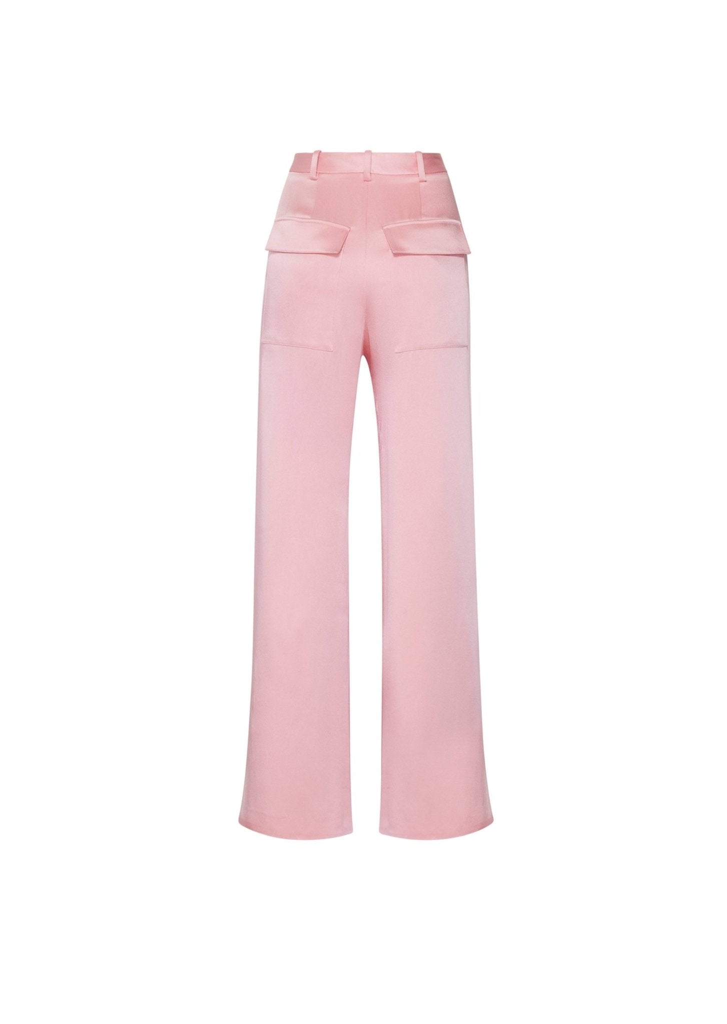 Lapointe X Jonboy Satin Relaxed Pleated Pant in Faded pink | LAPOINTE