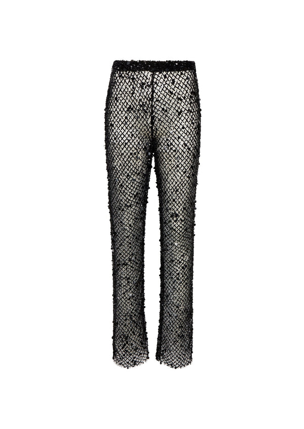 Mesh Sequin Flare Pant - LAPOINTE