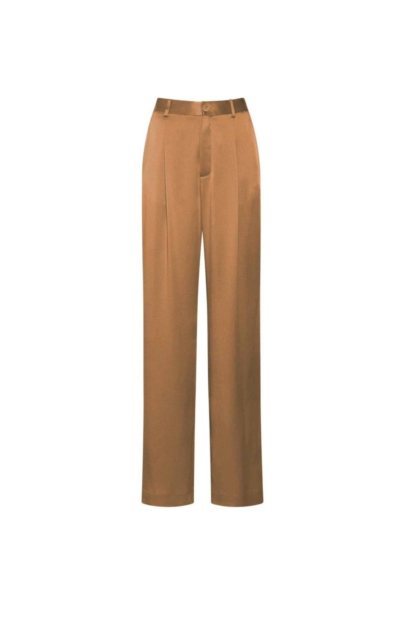 Satin Relaxed Pleated Pant - LAPOINTE