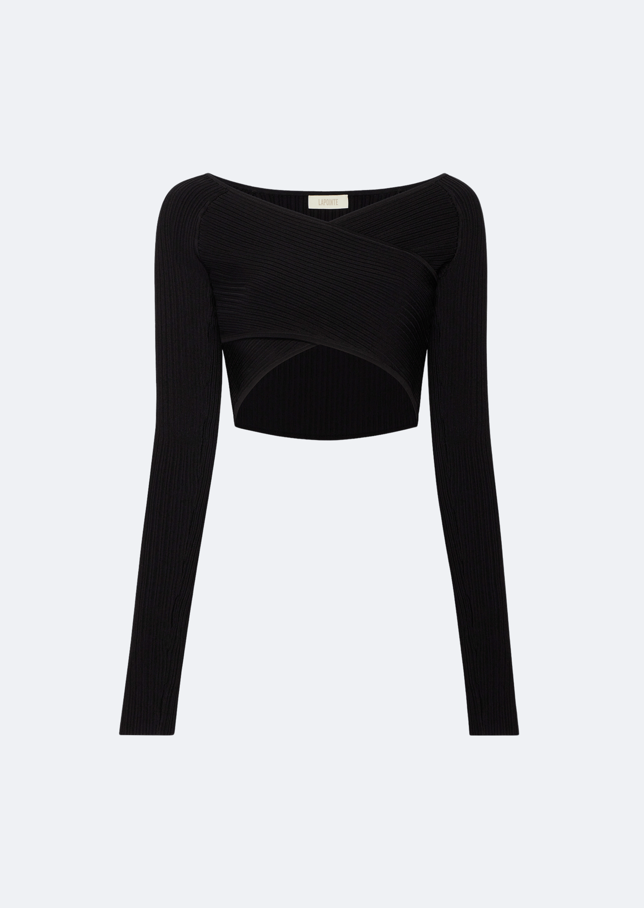 Shiny Viscose Cropped Top - LAPOINTE