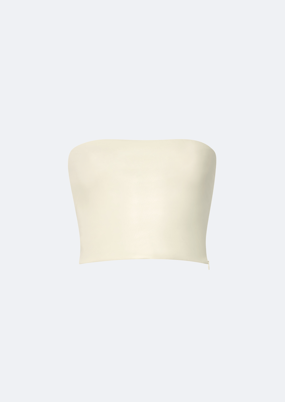 Stretch Faux Leather Tube Top - LAPOINTE