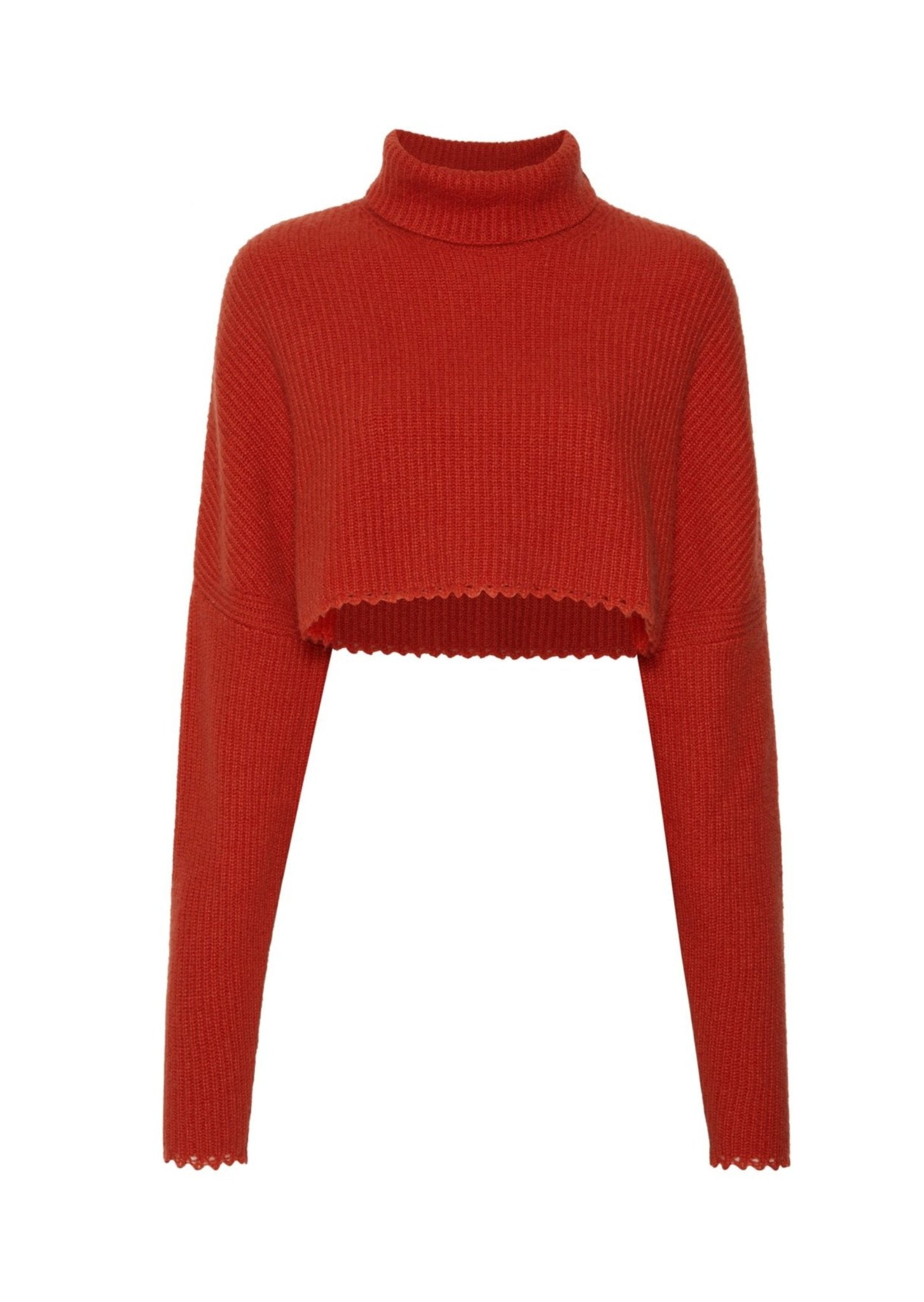 Airy Cashmere Cropped Turtleneck - LAPOINTE