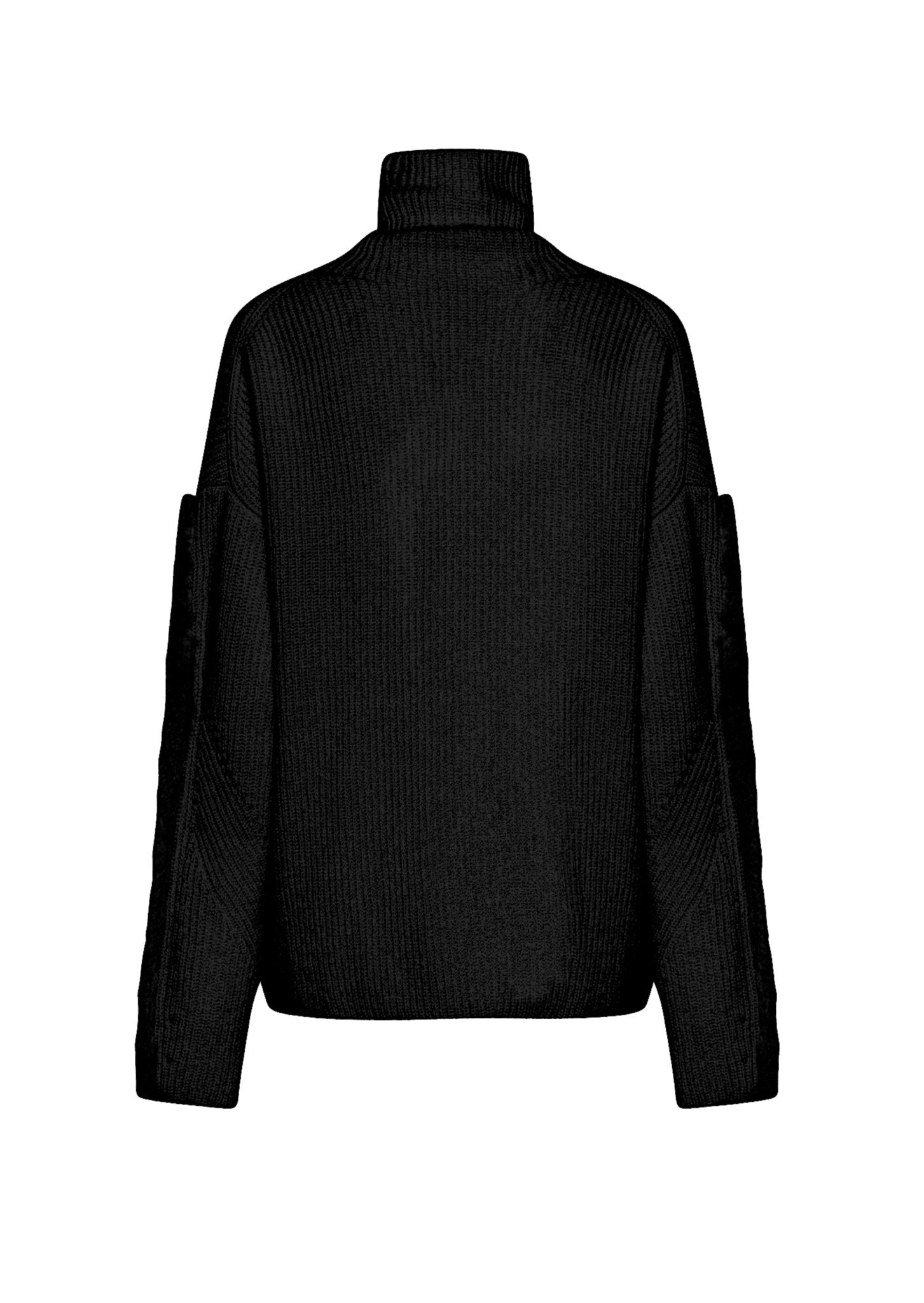 Cashmere Shearling Turtleneck - LAPOINTE