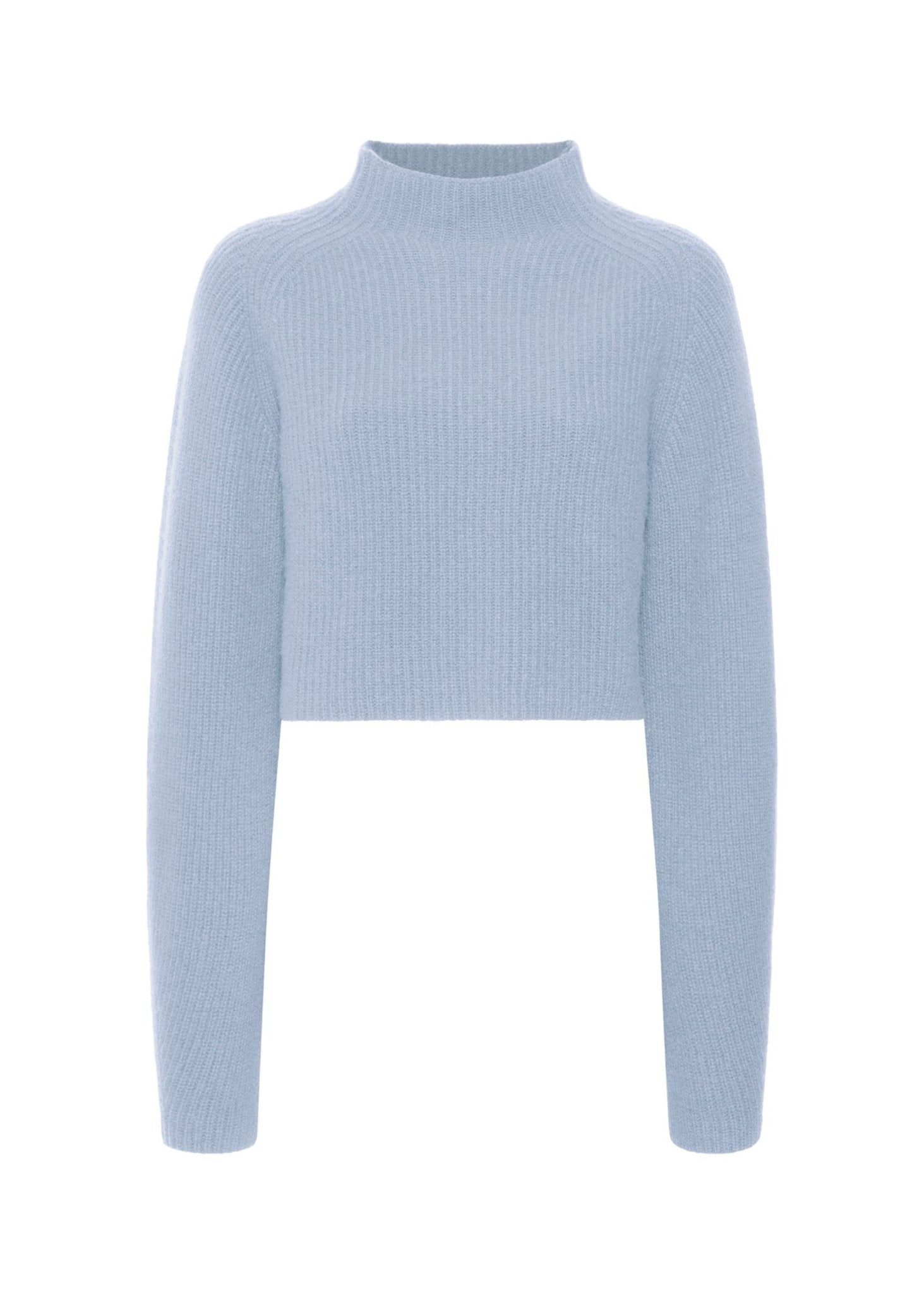 Cashmere Silk Cropped Raglan Sweater - LAPOINTE