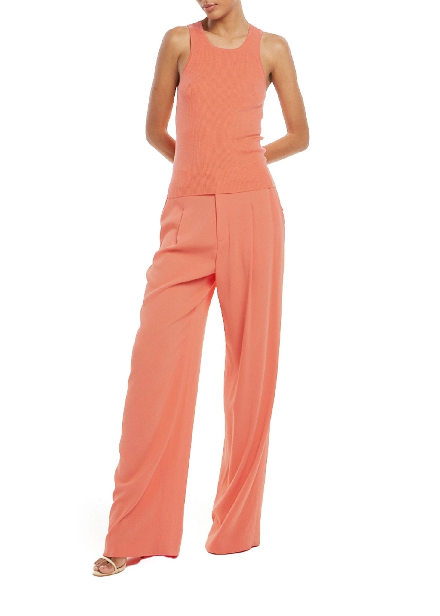 Crepe Relaxed Pleated Pant - LAPOINTE