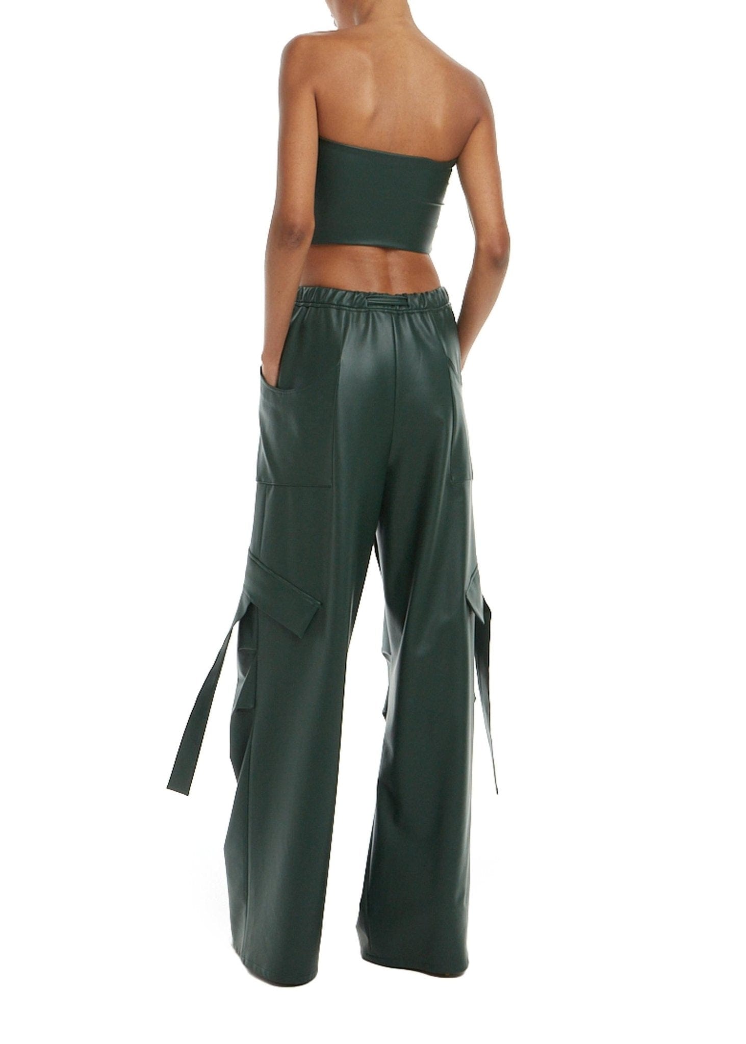 Faux Leather Tube Top - LAPOINTE