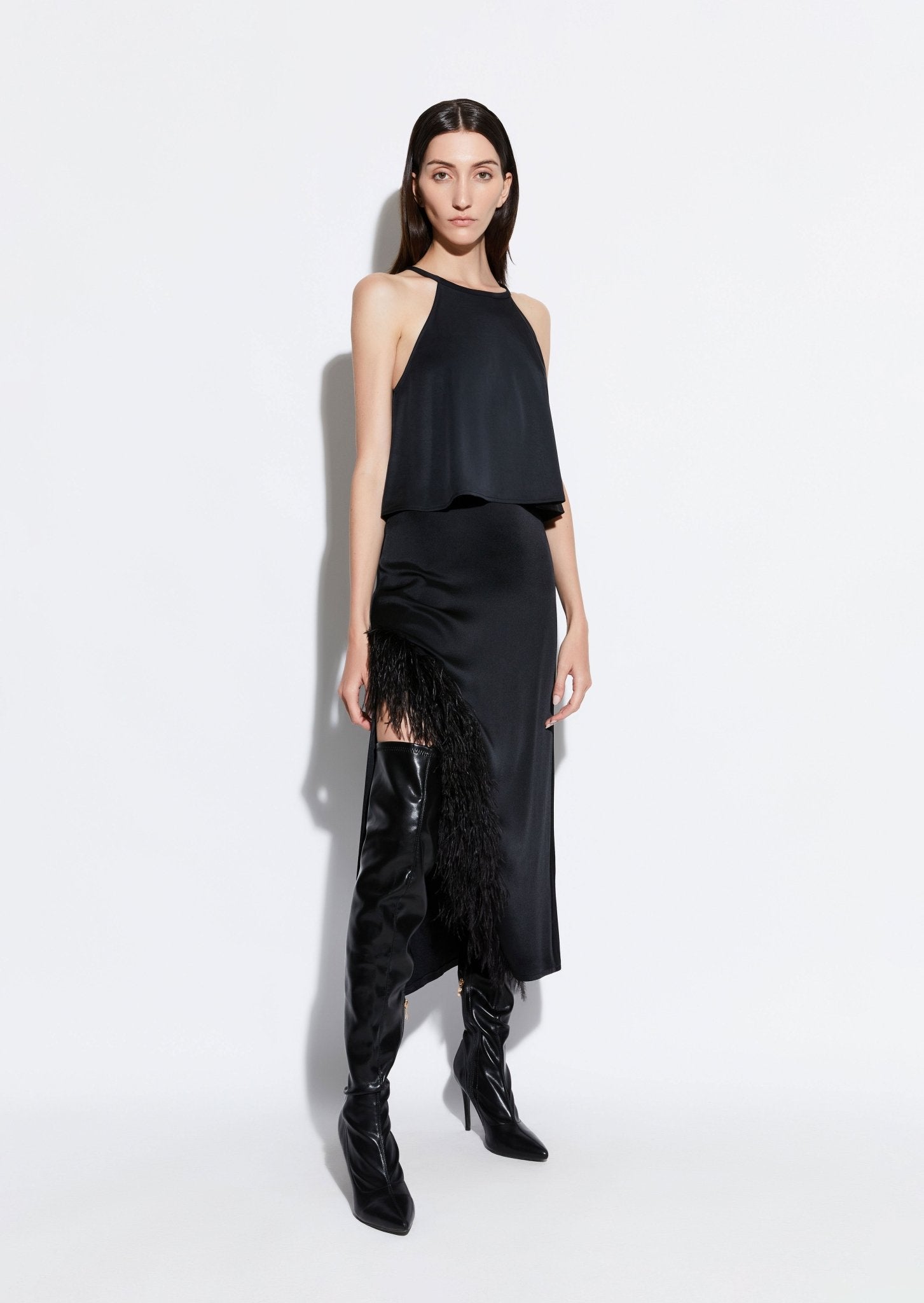 Feather Asymmetrical Skirt - LAPOINTE