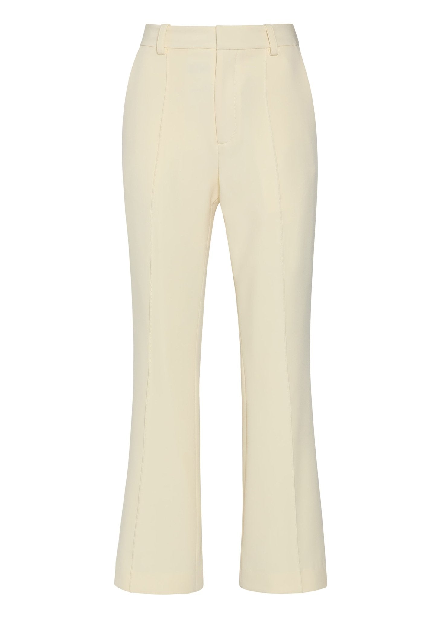 Matte Crepe High Waisted Cropped Flare Pant - LAPOINTE