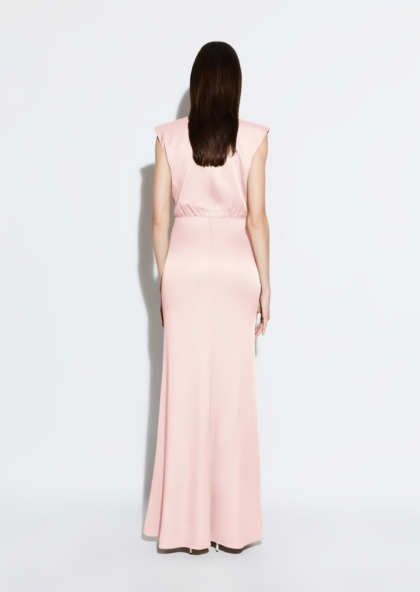 Satin Shirred Dress - LAPOINTE