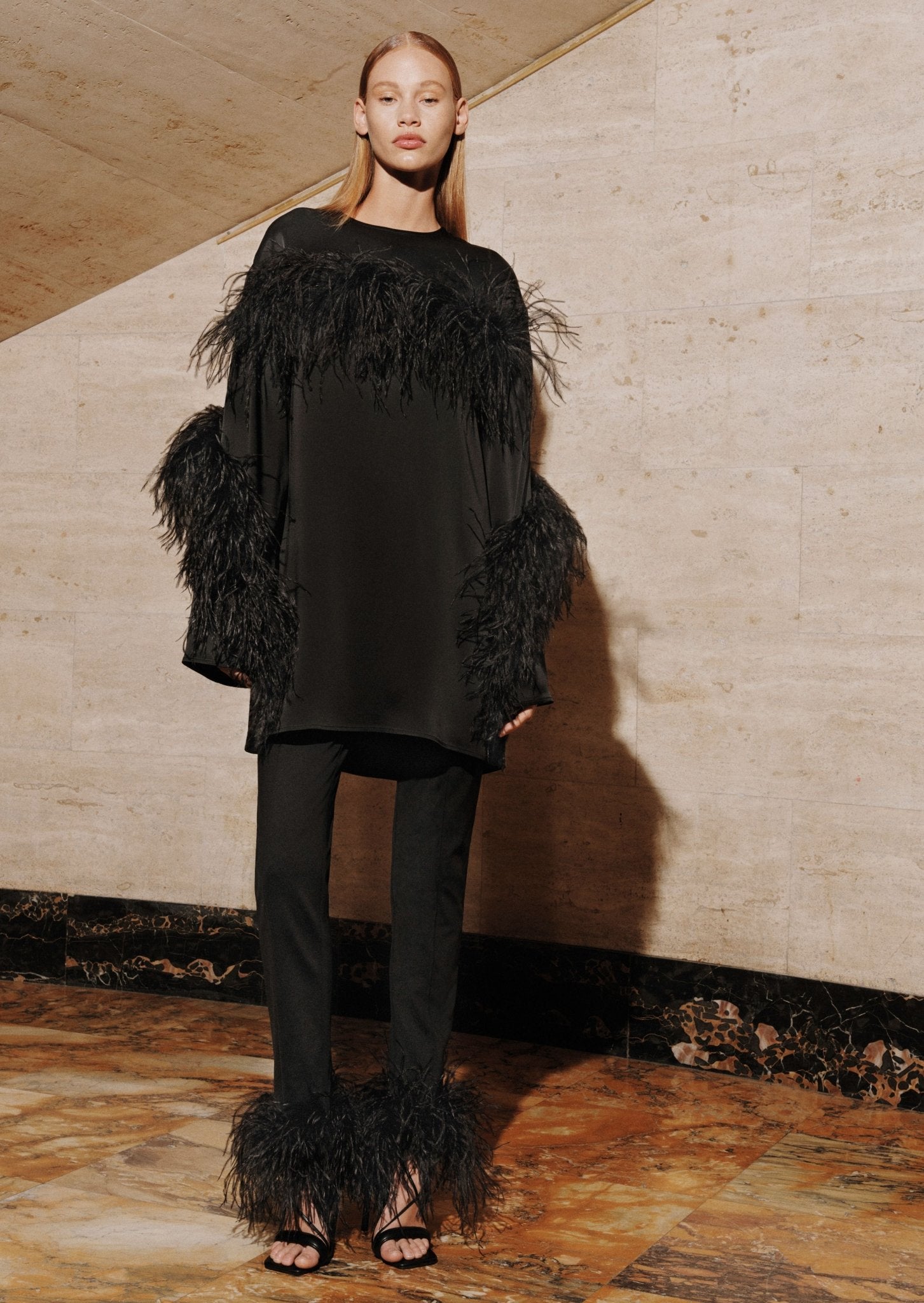 Scuba Legging With Feathers - LAPOINTE