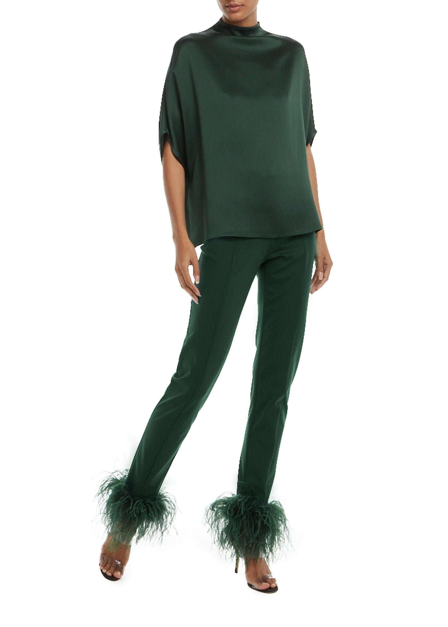 Scuba Legging With Feathers - LAPOINTE