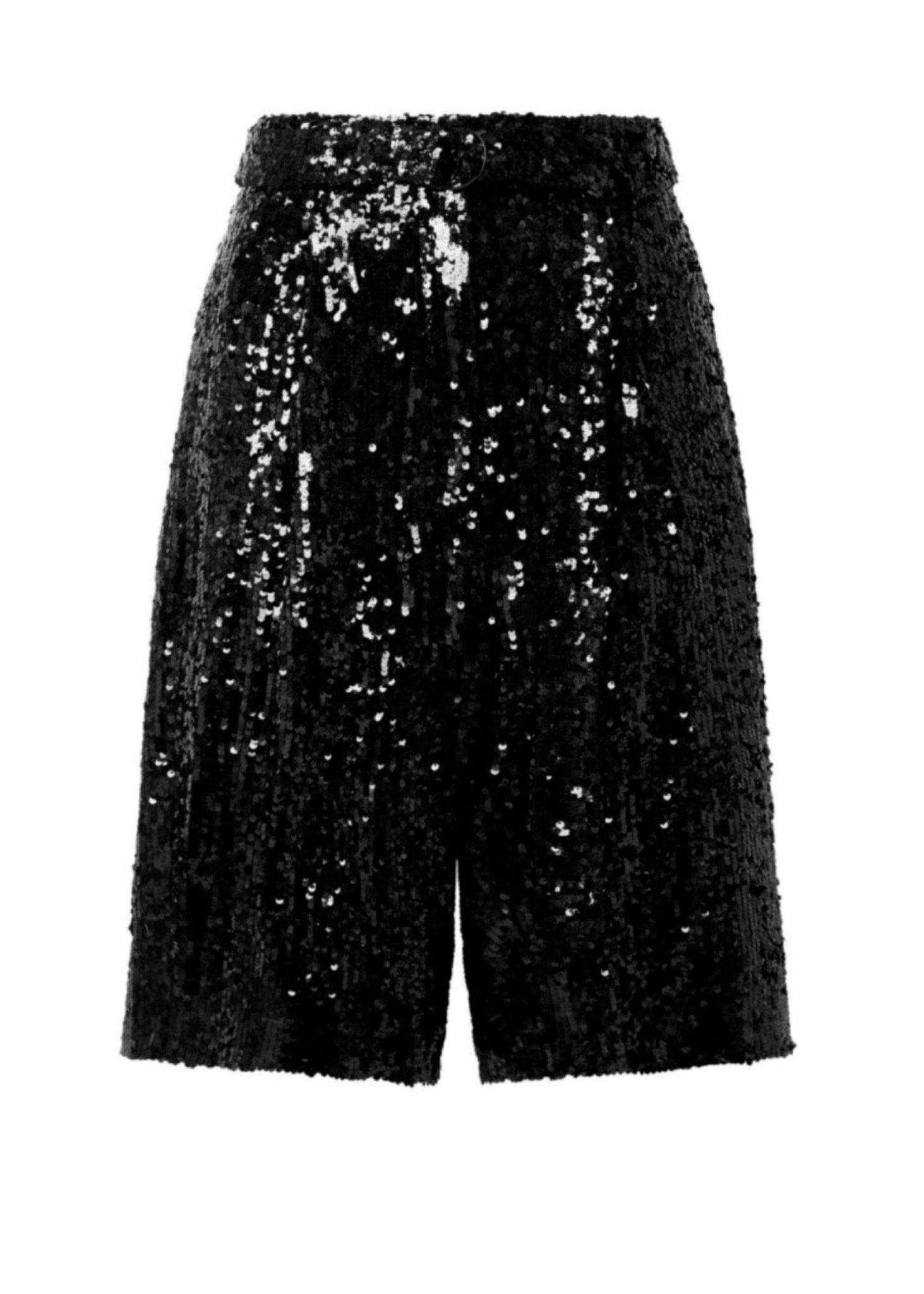 Sequin High Waisted Belted Short - LAPOINTE
