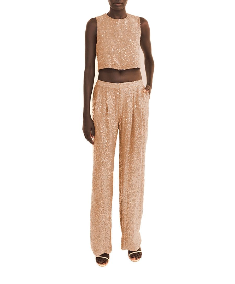 SEQUIN LOW WAISTED TROUSER - LAPOINTE