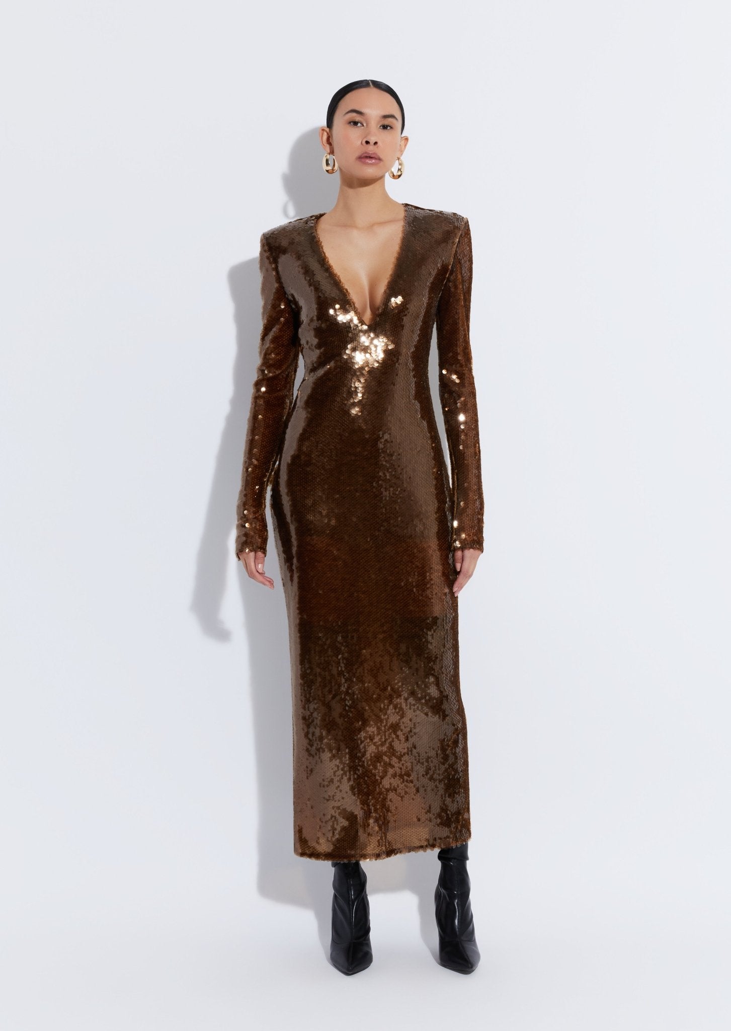 Sequin Midi Dress - LAPOINTE