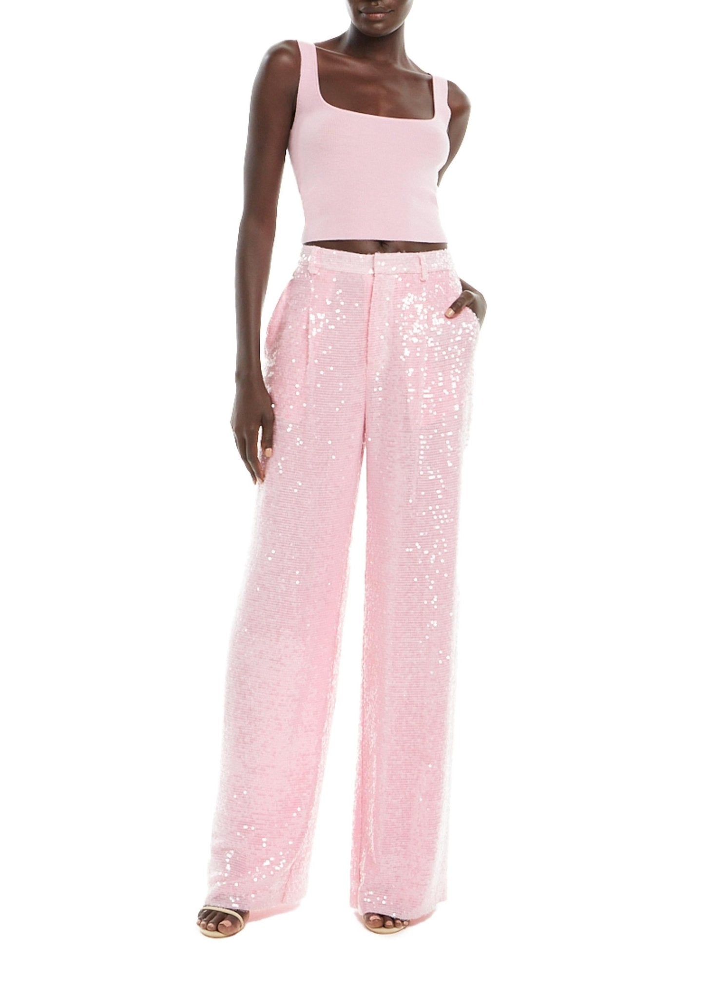 Sequin Relaxed Pleated Pant - LAPOINTE