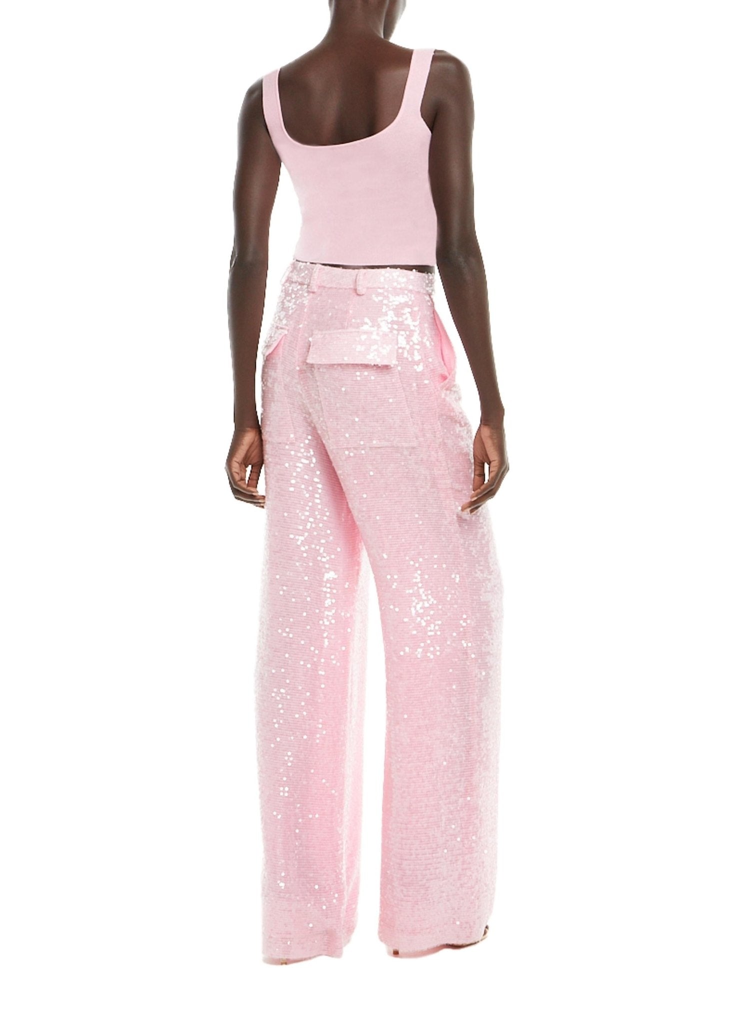 Sequin Relaxed Pleated Pant - LAPOINTE