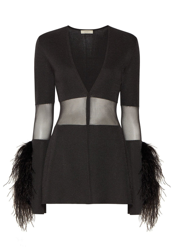 Sheer Viscose Feather Blazer - LAPOINTE
