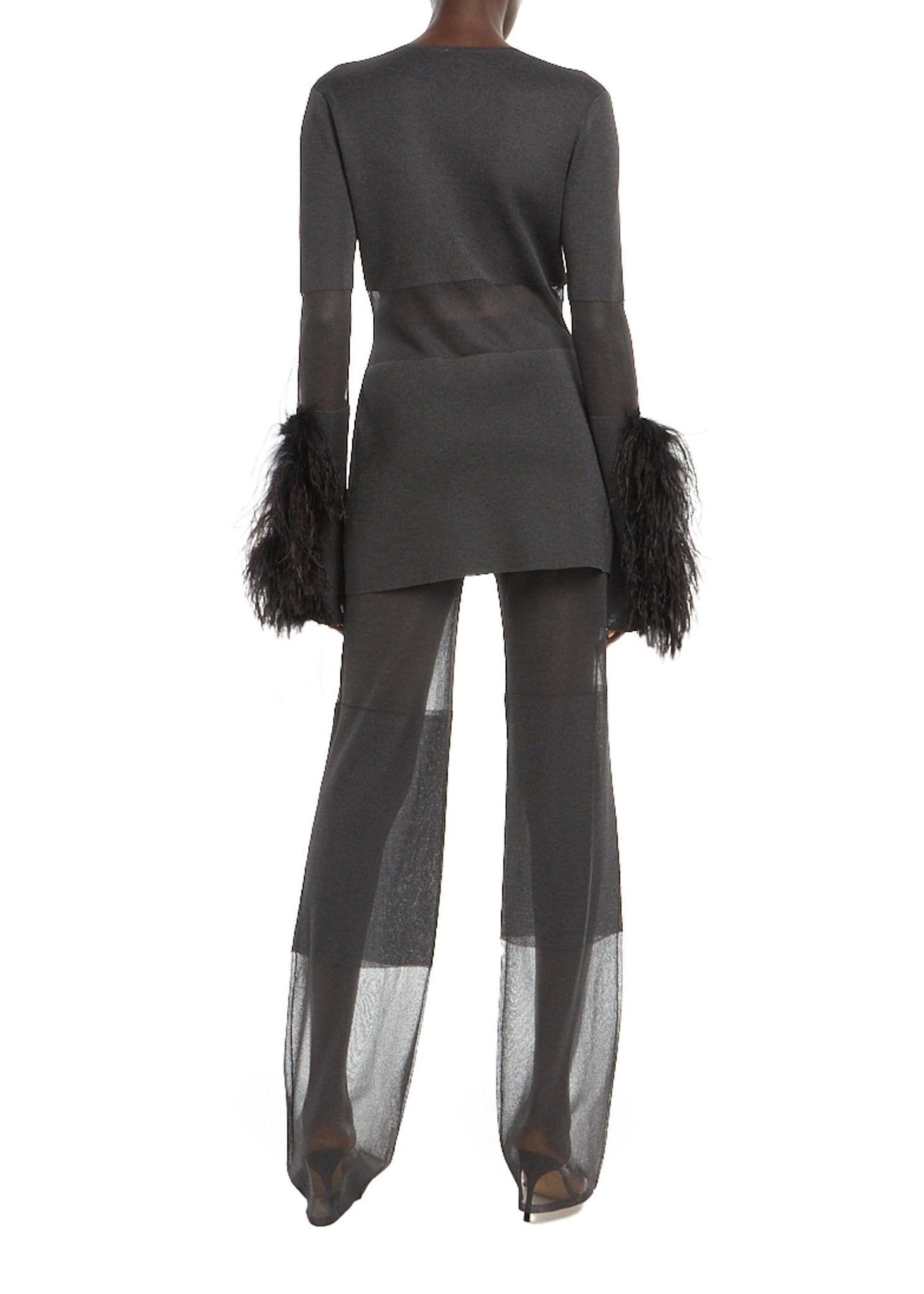 Sheer Viscose Feather Blazer - LAPOINTE