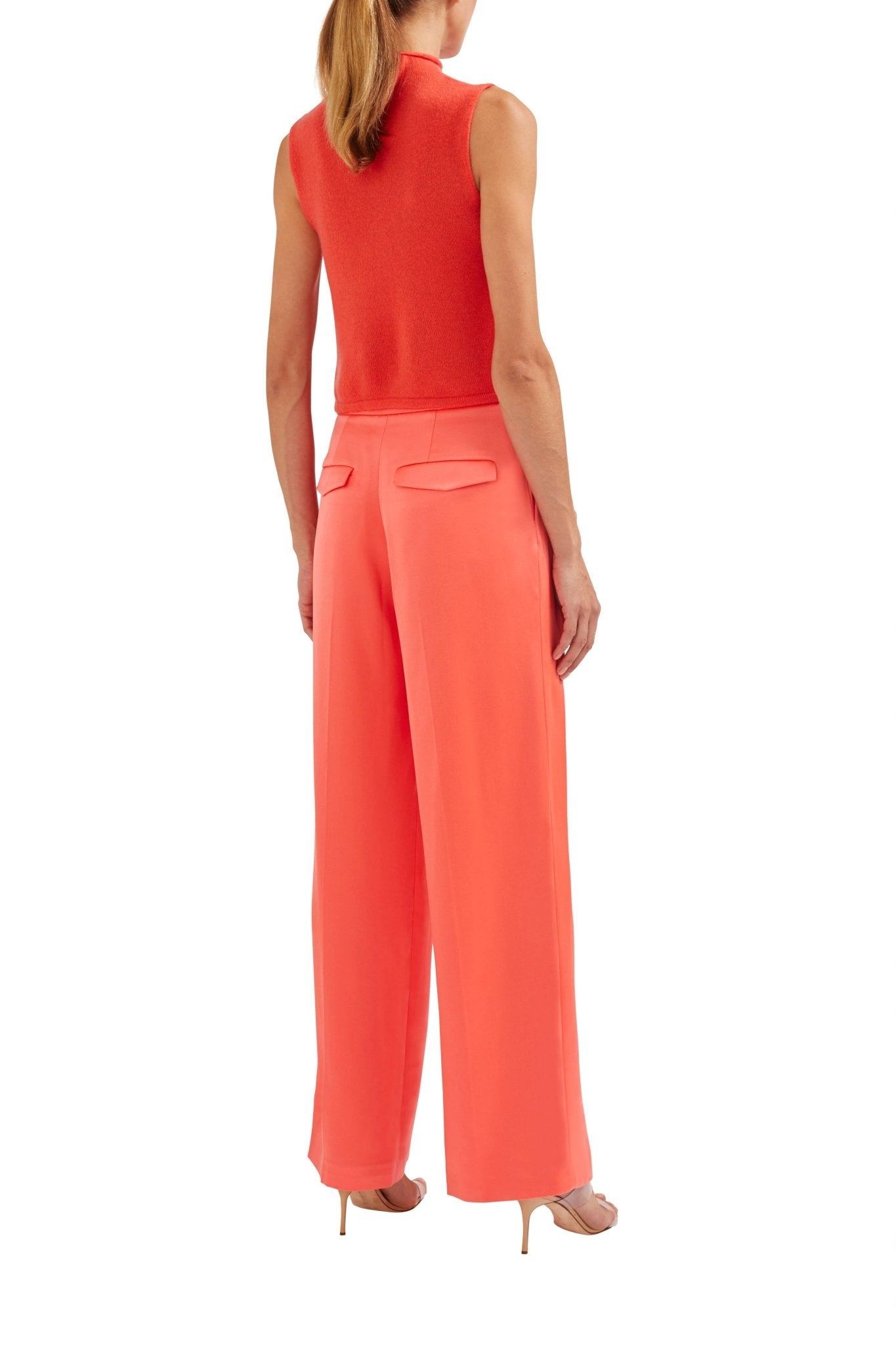 SILK LOW WAISTED PLEATED TROUSER - LAPOINTE