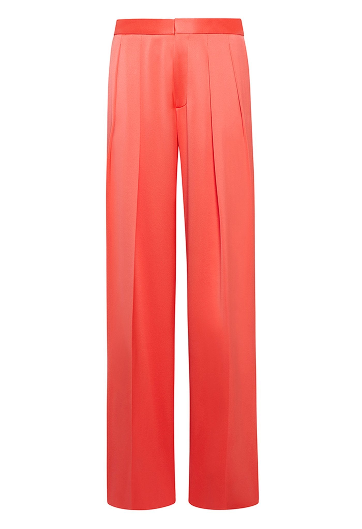 SILK LOW WAISTED PLEATED TROUSER - LAPOINTE