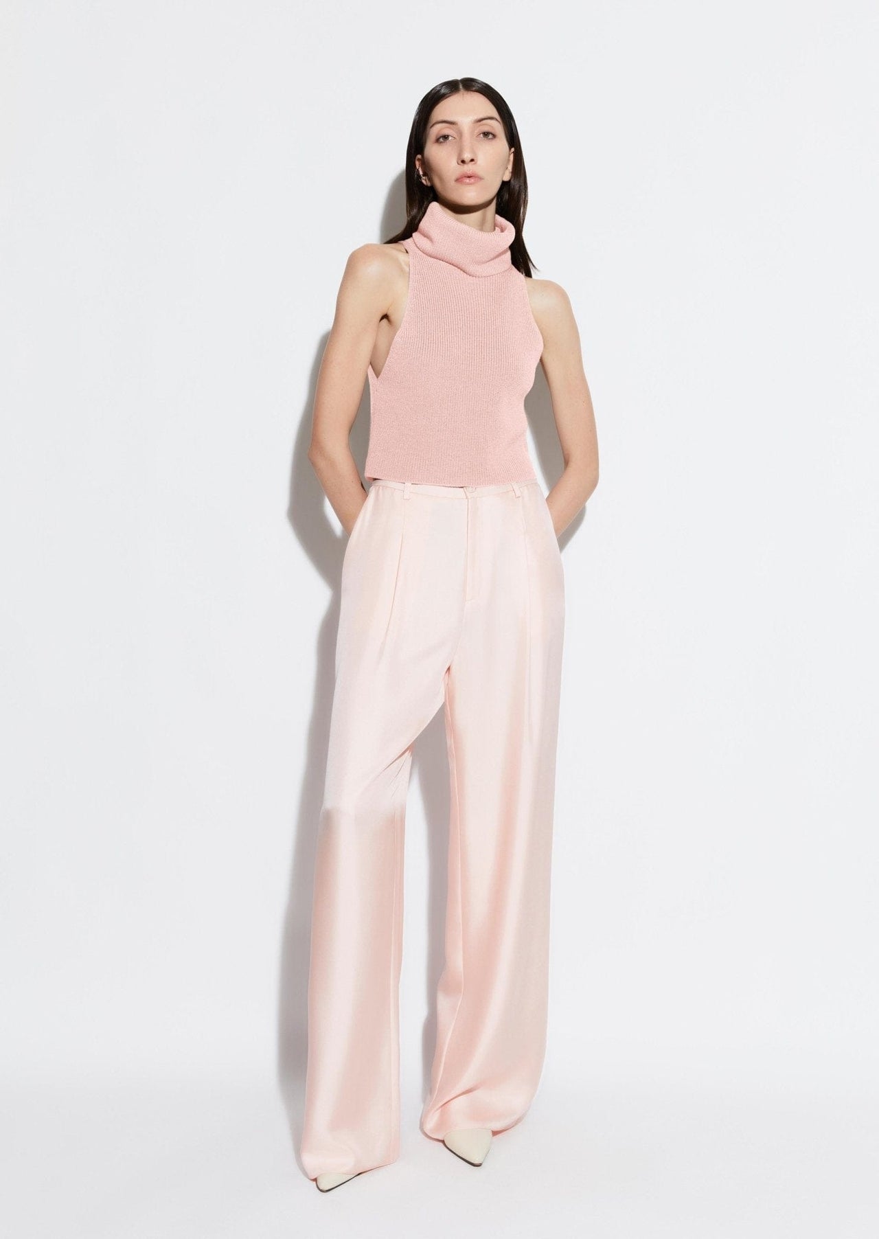 Silky Twill Relaxed Pleated Pant - LAPOINTE