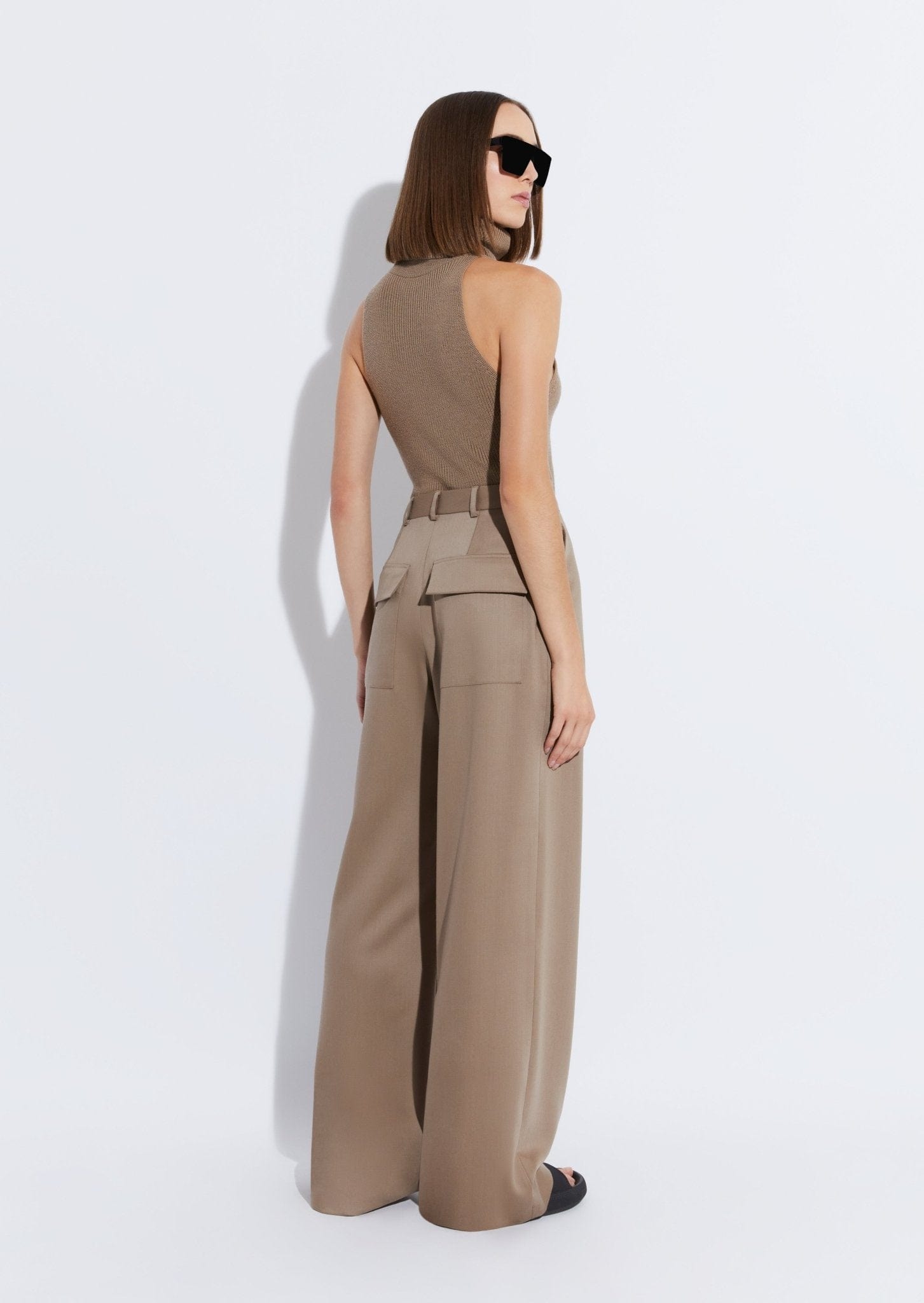 Wool Relaxed Pleated Pant - LAPOINTE